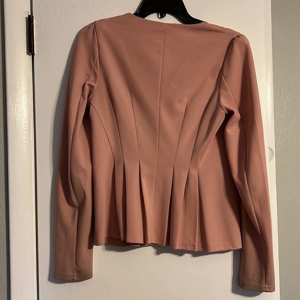 Windsor brand peplum zip front blazer - Picture 3 of 3